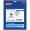 Avery Matte White Removable Rectangle Labels with Sure Feed Technology, Print-to-the-Edge, 1" x 3"